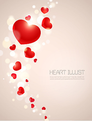 컬러 백그라운드 무늬 패턴 일러스트 프레임 사랑 사람없음 빨간색 빛 하트 국내일러스트 AI파일 모양 감정 파일형식 벡터