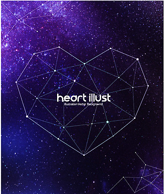 백그라운드 무늬 패턴 일러스트 프레임 사랑 사람없음 우주 별자리 하트 국내일러스트 AI파일 모양 감정 파일형식 벡터