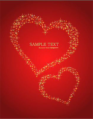 컬러 백그라운드 일러스트 프레임 사랑 사람없음 빨간색 빛 하트 국내일러스트 AI파일 모양 감정 파일형식 벡터