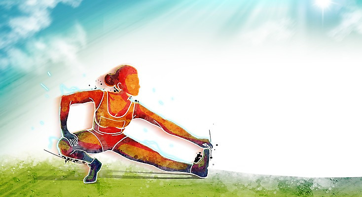 전신 PSD 여자 스포츠 올림픽 일러스트 캘리그라피 한명 사람 앉기 빛 달리기 스트레칭 자신감 육상스포츠 준비 열정 여자만 여자한명만 국내일러스트 1 감정 모션 운동 파일형식