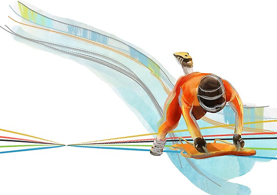 전신 PSD 계절 남자 겨울 일러스트 겨울스포츠 동계올림픽 한명 사람 달리기 자신감 열정 스켈레톤 남자만 남자한명만 국내일러스트 1 감정 스포츠 올림픽 모션 파일형식