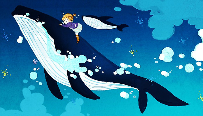 전신 PSD 동물 여자 어린이 바다 두마리 일러스트 한명 사람 승차 고래 여자만 여자한명만 어린이만 소녀만 소녀한명만 국내일러스트 1 2 포유류 모션 수중동물 파일형식