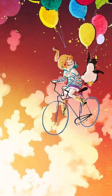 전신 PSD 동물 구름 한마리 여자 어린이 일러스트 하늘 한명 사람 노을 자전거 승차 펭귄 풍선 여자만 여자한명만 어린이만 소녀만 소녀한명만 국내일러스트 자연요소 1 모션 조류 바이크 파일형식