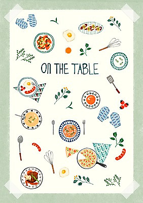 PSD 식물 접시 꽃 음식 백그라운드 포크 스티커 잎 패턴 일러스트 주방용품 피자 파스타 북유럽 북유럽스타일 종류 스테이크 사람없음 숟가락 풀 소시지 아기자기 국내일러스트 식기 유럽 생활용품 컨셉 무늬 패스트푸드 서양음식 수저 가공식품 스타일 파일형식