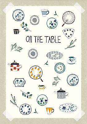 PSD 식물 식기 접시 꽃 백그라운드 포크 스티커 잎 패턴 일러스트 주전자 북유럽 북유럽스타일 종류 사람없음 컵 풀 아기자기 국내일러스트 유럽 컨셉 무늬 주방용품 스타일 파일형식