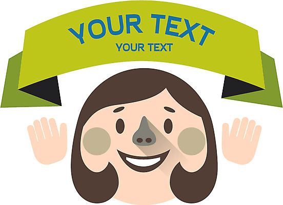 모양 손 여자 리본 얼굴 상징 백그라운드 스티커 일러스트 텍스트 사람 신체부위 라벨 웹 심볼 배지 엘리먼트 국내일러스트 AI파일 인터넷 프레임 파일형식 벡터