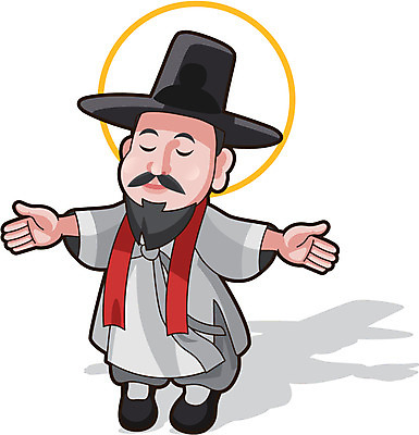 캐릭터 남자 종교 일러스트 한명 사람 동양인 성인 한국인 천주교 역사 위인 김대건 신부님 남자만 남자한명만 성인남자만 성인만 일러캐릭터 AI파일 1 인종 파일형식 벡터