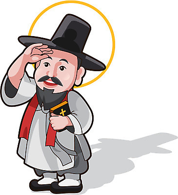 캐릭터 남자 종교 일러스트 한명 사람 동양인 성인 성경 한국인 천주교 역사 위인 김대건 신부님 남자만 남자한명만 성인남자만 성인만 일러캐릭터 AI파일 1 종교용품 인종 파일형식 벡터