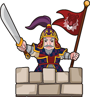 캐릭터 남자 일러스트 한명 사람 동양인 성인 군인 한국인 깃발 역사 칼 성벽 위인 장군 김유신 남자만 남자한명만 성인남자만 성인만 일러캐릭터 AI파일 직업 1 인종 국군 파일형식 벡터