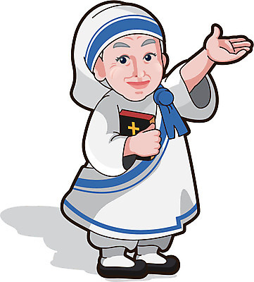 서양인 외국인 캐릭터 여자 일러스트 한명 사람 성인 성경 역사 성자 위인 수녀 테레사 여자만 여자한명만 성인여자만 성인만 일러캐릭터 AI파일 1 종교 종교용품 인종 천주교 파일형식 벡터