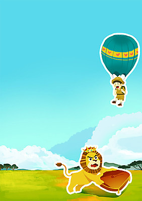 주간 PSD 동물 한마리 남자 어린이 일러스트 왕관 함께함 방석 한명 사람 초원 야외 탐험 떨어짐 사자 왕 낙하산 소통 남자만 남자한명만 어린이만 소년만 소년한명만 국내일러스트 자연요소 1 컨셉 포유류 파일형식