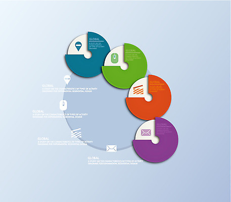 컬러 백그라운드 일러스트 표시 그래프 정보기술 사람없음 컬러풀 인포그래픽 마우스 클래퍼보드 편지 국내일러스트 AI파일 기술 컴퓨터용품 파일형식 벡터
