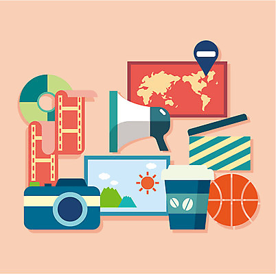 커피 여행 백그라운드 지도 일러스트 레저 농구공 사람없음 카메라 확성기 세계여행 플랫 클래퍼보드 국내일러스트 AI파일 음료 공 농구 전자제품 세계 파일형식 벡터