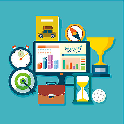 컬러 백그라운드 서류가방 일러스트 레저 그래프 화살 정보기술 사람없음 책 컬러풀 모니터 플랫 목표 나침반 트로피 모래시계 스톱워치 국내일러스트 AI파일 모래 시계 컨셉 가방 기술 컴퓨터 상_우승 파일형식 벡터