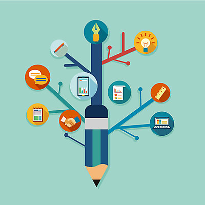 나무 식물 백그라운드 일러스트 악수 아이디어 대화 사람없음 노트북 스마트폰 연필 펜 플랫 문서 국내일러스트 AI파일 컨셉 학용품 말하기 손짓 전자제품 핸드폰 스마트기기 필기구 파일형식 벡터