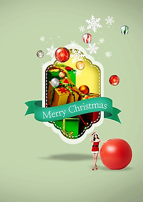 PSD 편집이미지 여자 크리스마스 산타모자 산타옷 선물 한명 사람 동양인 성인 장식 선물상자 상자 산타클로스 라벨 한국인 눈송이 여자만 여자한명만 성인여자만 성인만 이미지편집 모자_잡화 1 옷 기념일 프레임 눈_날씨 인종 파일형식