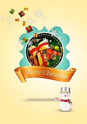 PSD 편집이미지 크리스마스 눈사람 선물 사람없음 장식 선물상자 상자 라벨 눈송이 이미지편집 기념일 프레임 눈_날씨 파일형식