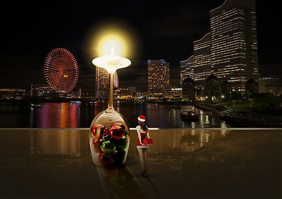 PSD 편집이미지 여자 크리스마스 야경 산타모자 산타옷 잔 선물 한명 사람 동양인 빌딩 성인 뒷모습 선물상자 상자 한국인 도시 구슬 칵테일잔 여자만 여자한명만 성인여자만 성인만 이미지편집 모자_잡화 1 식기 옷 기념일 뷰포인트 술잔 인종 건물 야간 파일형식 풍경_경치