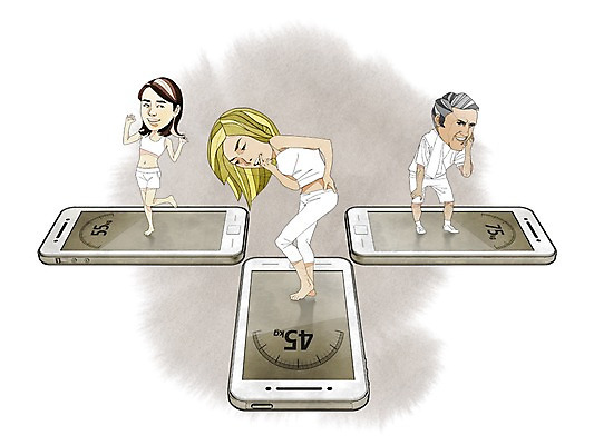 PSD 라이프스타일 여자 남자 백그라운드 일러스트 사람 성인 세명 스마트폰 몸무게 스마트 성인만 국내일러스트 컨셉 생활 핸드폰 스마트기기 파일형식