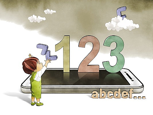 PSD 구름 문자 라이프스타일 영어 어린이교육 교육 남자 어린이 컬러 백그라운드 일러스트 한명 사람 스마트폰 컬러풀 숫자 스마트 남자만 남자한명만 어린이만 소년만 소년한명만 국내일러스트 자연요소 1 컨셉 생활 핸드폰 스마트기기 파일형식