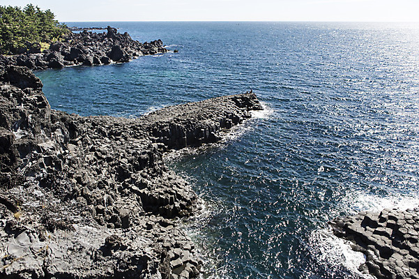 포토 JPG 주간 바다 여행 한국 풍경 사람없음 야외 제주도 돌_바위 바위 주상절리 국내포토 자연요소 아시아 파일형식