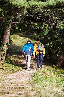 포토 JPG 주간 전신 나무 남자 아들 50대 여행 배낭 가족 한국 사람 성인 취미 야외 두명 뒷모습 30대 부모 제주도 걷기 등산 한국인 자녀 소나무 아빠 등산복 즐거움 상쾌 오름 부자지간 성인남자만 국내포토 자연요소 식물 옷 감정 아시아 뷰포인트 중년 가방 관계 모션 동양인 장년 트래킹 남자만 성인만 파일형식