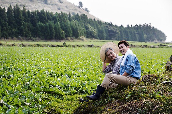포토 JPG 주간 전신 나무 남자 행복 아들 50대 가족 휴식 한국 작업복 미소 사람 앉기 성인 야외 두명 옆모습 30대 부모 수건 제주도 농사 기쁨 한국인 자녀 아빠 무 즐거움 밀짚모자 귀농 무밭 밭농사 부자지간 성인남자만 소상공인 국내포토 자연요소 식물 직업 모자_잡화 옷 감정 아시아 뷰포인트 중년 컨셉 밭 농업 관계 모션 뿌리채소 표정 동양인 장년 경제 위생용품 상인 남자만 성인만 파일형식