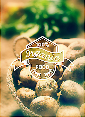 편집이미지 백그라운드 채소 포토일러 감자 사람없음 라벨 바구니 빈티지 에코 유기농 이미지편집 AI파일 웰빙 컨셉 프레임 환경 파일형식 벡터