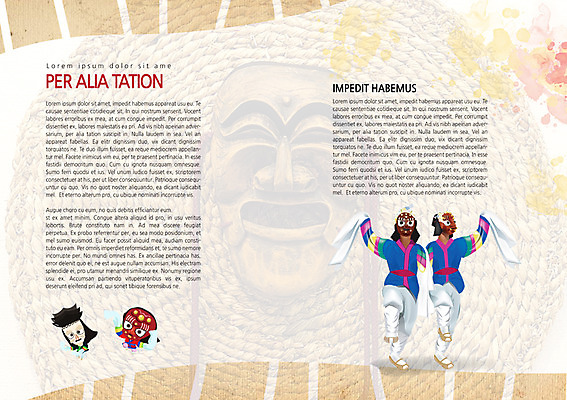 PSD 템플릿 편집 한국문화 한국전통 전통 표지디자인 북디자인 출판디자인 내지 전통문화 백그라운드 북커버 한국 팜플렛 두명 춤 탈춤 전통무용 탈 하회탈 이미지템플릿 동양문화 아시아 문화 문화예술 가면 사람 전통공연 파일형식