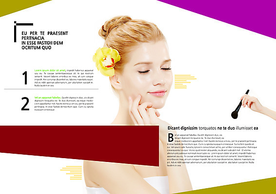 PSD 서양인 외국인 식물 백인 템플릿 편집 우먼라이프 표지디자인 북디자인 손 출판디자인 여자 꽃 내지 백그라운드 북커버 들기 사람 팜플렛 상반신 20대 성인 옆모습 신체부위 화장 뷰티 눈감음 붓 청년만 성인만 이미지템플릿 라이프스타일 뷰포인트 모션 인종 청년 파일형식