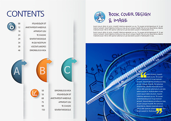 PSD 템플릿 편집 표지디자인 북디자인 출판디자인 교육 화살표 내지 과학 백그라운드 북커버 실험기구 실험 팜플렛 사람없음 스포이트 플라스크 샬레 이미지템플릿 피펫 파일형식