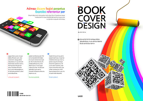 PSD 템플릿 편집 표지디자인 북디자인 출판디자인 표지 백그라운드 무지개 북커버 페인팅 스마트라이프 팜플렛 사람없음 스마트폰 핸드폰 블록 어플리케이션 스마트 바코드 페인트롤러 QR코드 이미지템플릿 자연요소 라이프스타일 컨셉 전자제품 스마트기기 파일형식