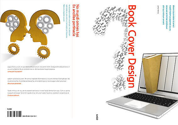 PSD 템플릿 편집 표지디자인 북디자인 출판디자인 표지 백그라운드 북커버 비즈니스 팜플렛 사람없음 책 노트북 머리 물음표 두뇌 뇌 톱니바퀴 이미지템플릿 기호 신체부위 전자제품 파일형식