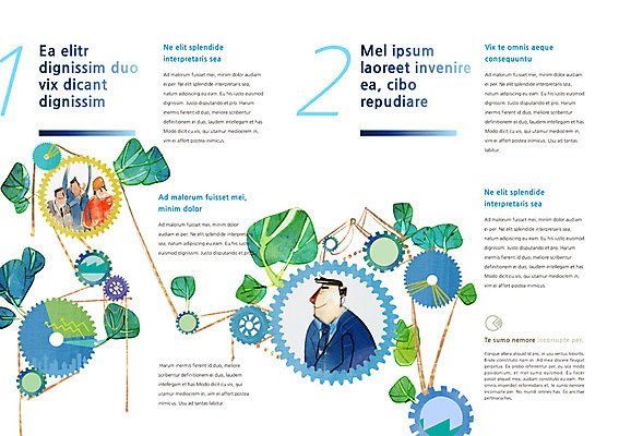 PSD 식물 템플릿 편집 표지디자인 북디자인 출판디자인 남자 내지 백그라운드 북커버 비즈니스 나뭇잎 노동자 사람 팜플렛 여러명 상반신 성인 비즈니스맨 톱니바퀴 화합 노사화합 도르래 남자만 성인남자만 성인만 이미지템플릿 직업 다수 잎 직장인 파일형식