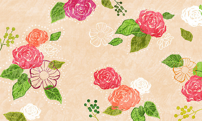 모양 PSD 식물 꽃 백그라운드 잎 패턴 일러스트 사람없음 장미 국내일러스트 무늬 파일형식