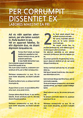 템플릿 내지 텍스트 사람없음 노란색 물감 프레젠테이션 문서템플릿 서식 레이아웃 문서 제안서 이미지템플릿 AI파일 컬러 미술도구 파일형식 벡터