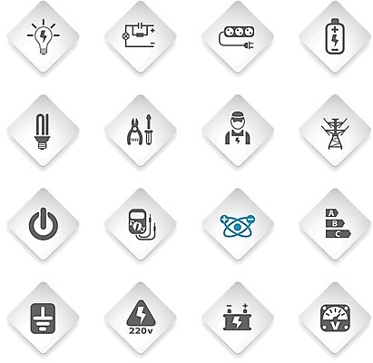 EPS 해외이미지 일러스트 전구 도구 심볼 원자 베터리 해외202004 해외일러스트 파일형식 벡터 이미지허브