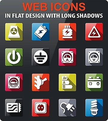 EPS 해외이미지 산업 일러스트 위험 심볼 스위치 베터리 변압기 해외202004 해외일러스트 컨셉 파일형식 벡터 이미지허브