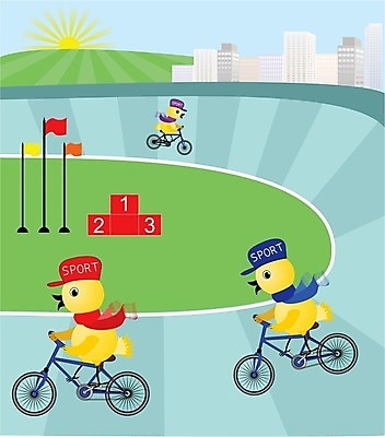 EPS 해외이미지 일러스트 태양 일출 자전거 일몰 도시 우승 받침대 속도 선로 참여 캡모자 해외202004 해외일러스트 자연요소 모자_잡화 노을 바이크 최고 파일형식 벡터 이미지허브