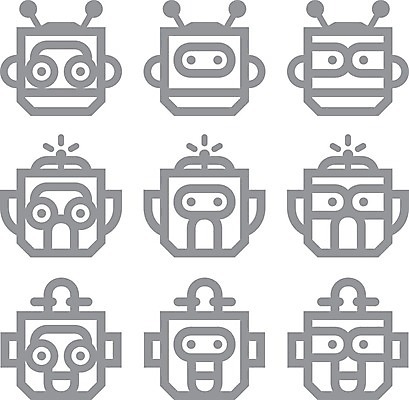 EPS 해외이미지 디자인 실루엣 산업 어린이 과학 일러스트 놀이 미래 소년 사람없음 그래픽 세트 픽토그램 장난감 우주 금속 검은색 기계 흰색 만화 수집 심볼 로봇 코믹 안드로이드 영웅 기어 고립 마스코트 엘리먼트 지능 해외202004 AI_인공지능 해외일러스트 남자 컬러 컨셉 재질 촬영기법 사람 파일형식 벡터 이미지허브