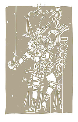 EPS 해외이미지 일러스트 멕시코 왕 벽화 벨리즈 유카탄 마야 전사 과테말라 목판화 아즈텍 해외202004 해외일러스트 북아메리카 중앙아메리카 그림 마야문명 파일형식 벡터 이미지허브