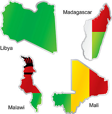 EPS 해외이미지 모양 지도 돈 일러스트 아프리카 깃발 심볼 고립 마다가스카르 말라위 말리 전국 해외202004 해외일러스트 나라 재산 파일형식 벡터 이미지허브