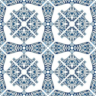EPS 해외이미지 전통 디자인 패턴 일러스트 벽지 추상 장식 파란색 흰색 포르투갈 타일 묘사 정사각형 스페인어 아라베스크 엘리먼트 튀니지 해외202004 해외일러스트 도형 유럽 컬러 무늬 아프리카 파일형식 벡터 이미지허브