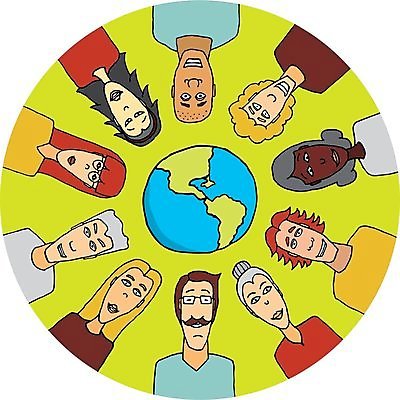 EPS 해외이미지 여자 남자 행복 지구 일러스트 함께함 미소 사람 컬러풀 환경 원형 변화 라인아트 환경보전 커뮤니티 다인종 세미나 연대 통일 카피스페이스 해외202004 해외일러스트 도형 감정 선 컬러 컨셉 표정 인종 공백 사회이슈 파일형식 벡터 이미지허브