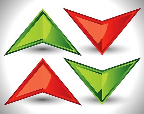 EPS 해외이미지 모양 컨셉 2 일러스트 비즈니스 화살 바닥 들기 그래픽 빨간색 세로 초록색 성장 가을 가리킴 시장 정상 주식 하락 방향 상승 이익 반대 고립 줄이기 해외202004 해외일러스트 계절 컬러 모션 손짓 금융 파일형식 벡터 이미지허브