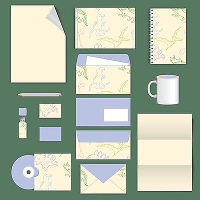 EPS 해외이미지 디자인 컨셉 패턴 일러스트 비즈니스 명함 봉투 편지봉투 사람없음 세트 공책 머그컵 공룡 레이아웃 문서 베이지색 엘리먼트 익룡 테마 스타일 레터헤드 해외202004 해외일러스트 컬러 무늬 파충류 문구용품 컵 편지 파일형식 벡터 이미지허브