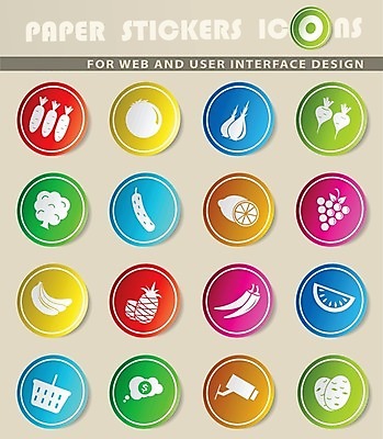 EPS 해외이미지 종이 스티커 일러스트 치즈 샌드위치 육류 치킨 소시지 캔 시리얼 심볼 양배추 꿀 식료품점 해외202004 해외일러스트 음식 채소 식재료 유제품 상점 가공식품 닭고기요리 파일형식 벡터 이미지허브