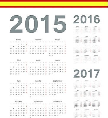 EPS 해외이미지 템플릿 디자인 계절 일러스트 비즈니스 이벤트 그래픽 빨간색 사무실 숫자 노란색 다이어리 달력 깃발 시간 신용카드 일주일 날짜 스페인 연도 심플 2015년 월 2016년 기본 스페인어 엘리먼트 2017년 해외202004 해외일러스트 문자 유럽 컬러 금융 사무용품 파일형식 벡터 이미지허브