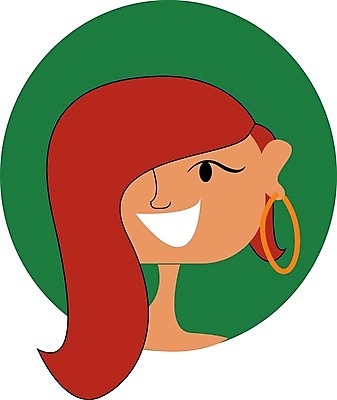 EPS 해외이미지 디자인 일러스트 미소 빨간색 노란색 유행 스파 큼 그림 스타일리스트 이발사 스타일 해외202004 해외일러스트 컬러 표정 크기 파일형식 벡터 이미지허브