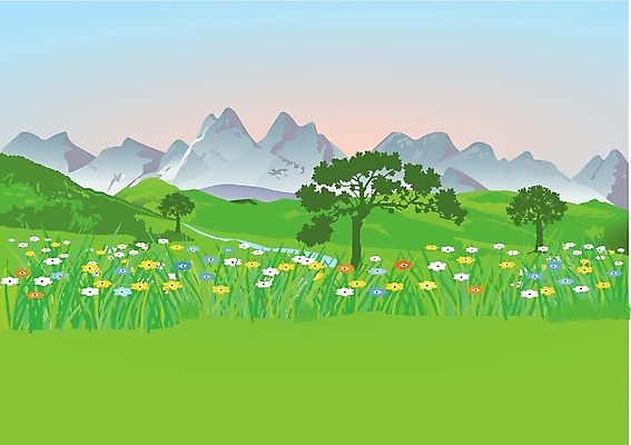 EPS 해외이미지 꽃 여행 백그라운드 일러스트 자연 산 파노라마 풍경 잔디 일출 트래킹 안개 원형 정상 지역 내추럴 지리 수평선 해외202004 해외일러스트 도형 식물 레저 날씨 촬영기법 노을 생태계 파일형식 벡터 이미지허브